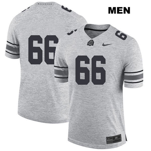 Ohio State Buckeyes Men's Malcolm Pridgeon #66 Gray Authentic Nike No Name College NCAA Stitched Football Jersey YP19D61JK